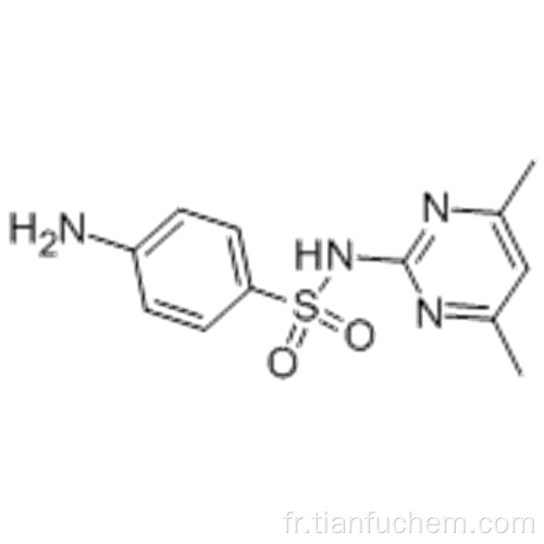 Benzènesulfonamide 4-amino-N- (4,6-diméthyl-2-pyrimidinyl) - CAS 57-68-1